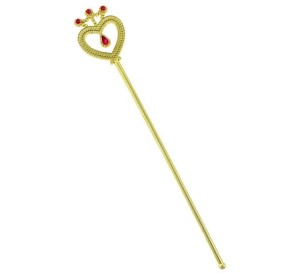 RÓŻDŻKA ZŁOTA Z RUBINEM 37CM