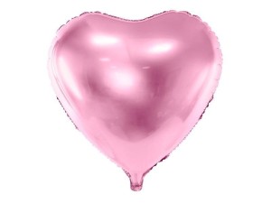 BALON FOLIOWY SERCE 61CM JASNY RÓŻ