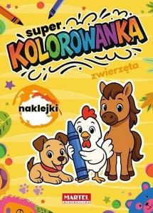 SUPER KOLOROWANKA ZWIERZĘTA Z NAKLEJKAMI