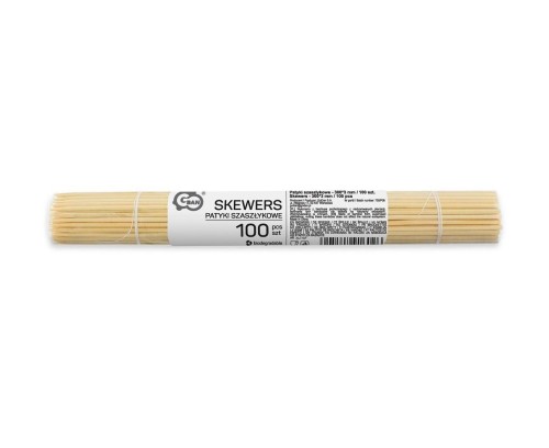 Patyki szaszłykowe 300x3 mm 100szt