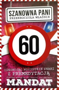 KARNET URODZINY 60 DAMSKIE JCX - 016