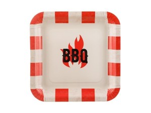 TALERZYKI PAPIEROWE BBQ 26X26CM 6SZT