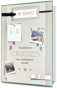 KARNET B6 URODZINY (WYMIENNE CYFRY)