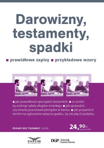 Darowizny, testamenty, spadki, praca zbiorowa
