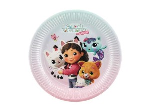 TALERZYKI KOCI DOMEK GABI 23CM 6SZT