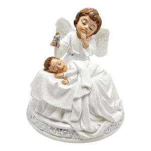 FIGURA ANIOŁEK Z DZIECIĄTKIEM 10CM