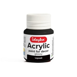 FARBA AKRYLOWA CZARNA 20ML, IDEYKA