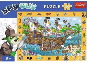 PUZZLE100 OBSERWACYJNE - SPY GUY STATEK TREFL