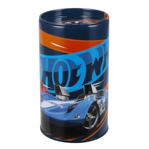 SKARBONKA METALOWA OKRĄGŁA HOT WHEELS, STARPAK