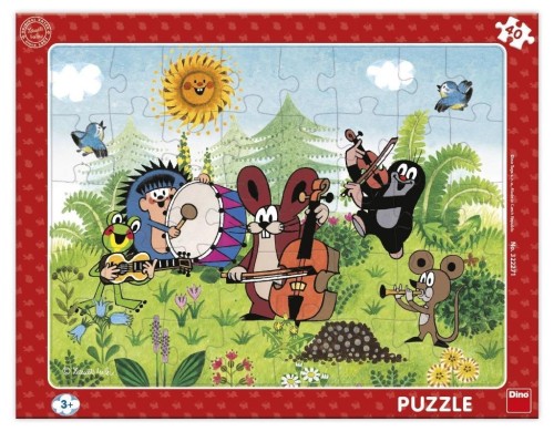 Puzzle ramkowe Krecik Orkiestra 40el, Dino Toys