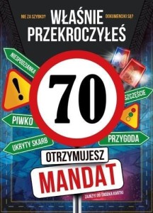 KARNET URODZINY 70