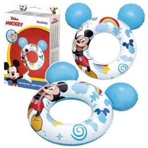KOŁO DMUCHANE MICKEY MOUSE Z USZAMI NIEBIESKIE