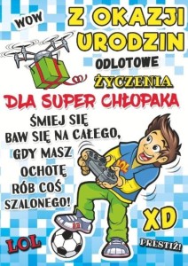 KARNET YOUNG B6 + KOPERTA WZÓR NR 029 URODZINY