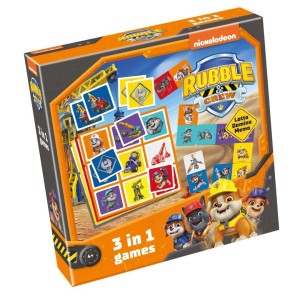LOTTO, DOMINO, MEMO - RUBBLE I JEGO EKIPA 3W1