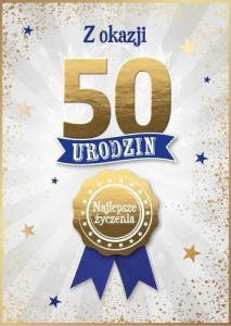 KARNET URODZINY 50