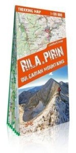 MAPA TREKKINGOWA - RIŁA I PIRYN. GÓRY BUŁGARII