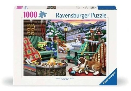 Puzzle 1000 Zimowy odpoczynek, Ravensburger