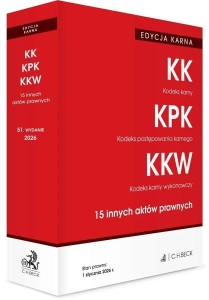 KODEKS KARNY. KODEKS POSTĘPOWANIA KARNEGO...WYD.51