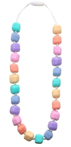 Sensoryczny naszyjnik pastel - gryzak, Jellystone