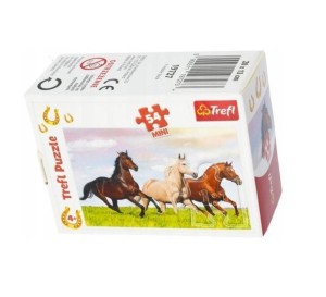 PUZZLE 54 MINI ŚWIAT KONI 4 TREFL, TREFL