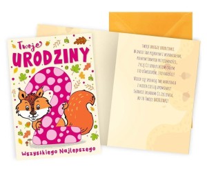KARNET URODZINY 2 WIEWIÓRKA
