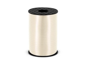 WSTĄŻKA PLASTIKOWA JASNA KREMOWA 5MMX225M