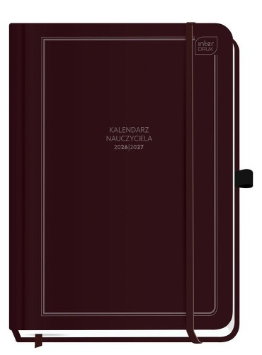 Kalendarz nauczyciela 2026/27 B5 Burgundy