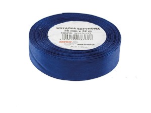 WSTĄŻKA SATYNOWA GRANATOWY 25MMX32M