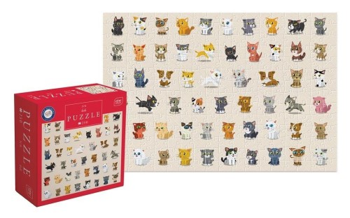 Puzzle 250 Kids 8 Cats, INTERDRUK