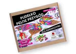 PUDEŁKO PEŁNE PRZYGÓD DLA DZIEWCZYNKI 3-7 LAT