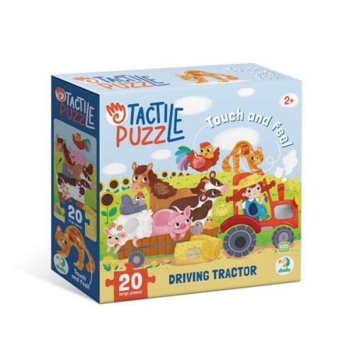 Puzzle sensoryczne Jade traktorem 20el, Dodo