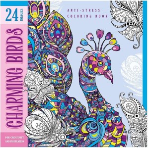 KOLOROWANKA ANTYSTRESOWA 200X200 12 CHARMING BIRDS