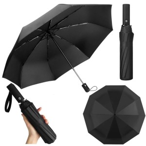 PARASOL AUTOMATYCZNY + POKROWIEC CZARNY 105CM