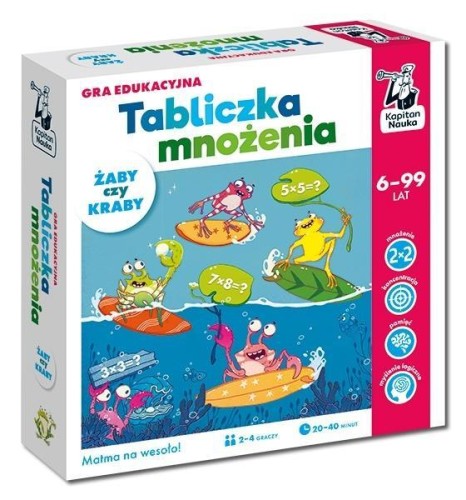 Kapitan Nauka. Tabliczka mnożenia. Żaby czy kraby