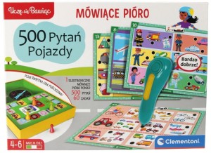 UCZĘ SIĘ BAWIĄC. MÓWIĄCE PIÓRO 500 PYTAŃ POJAZDY