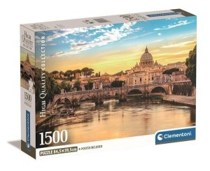 PUZZLE 1500 COMPACT ROME, CLEMENTONI