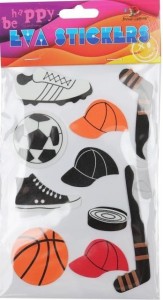 ZESTAW NAKLEJEK EVA SPORT 10SZT, FRESH