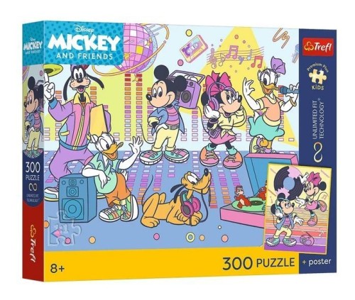 Puzzle 300 Disney Ekscytująca przygoda + plakat