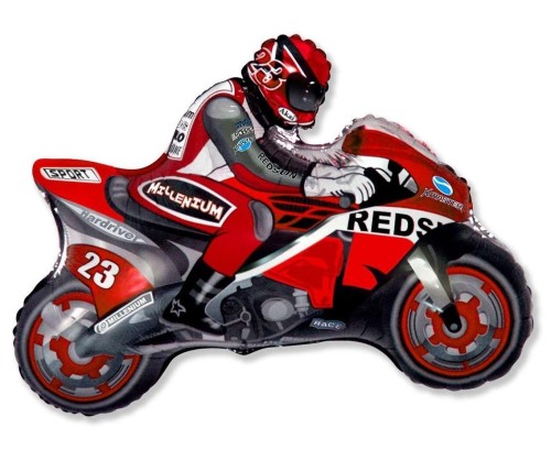 Balon foliowy Motor czerwony 60cm