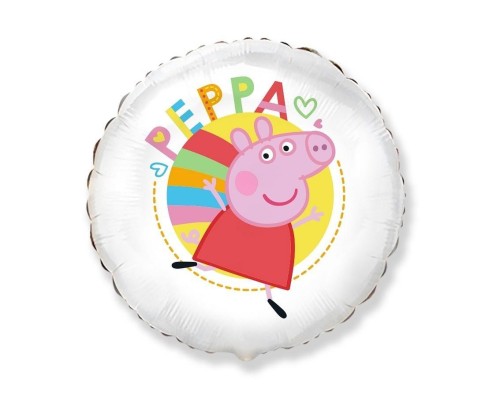 Balon foliowy FX - Peppa White 45cm