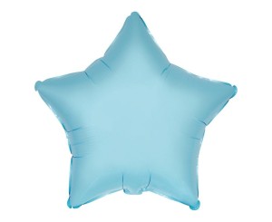 BALON FOLIOWY GWIAZDA NIEBIESKA 45CM