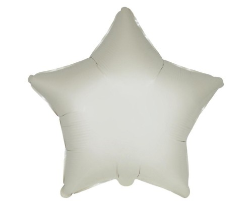 Balon foliowy Gwiazda satynowy pastel kremowy 45cm