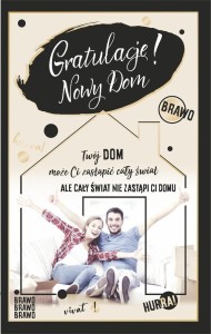 KARTKA GRATULACJE NOWY DOM U80D
