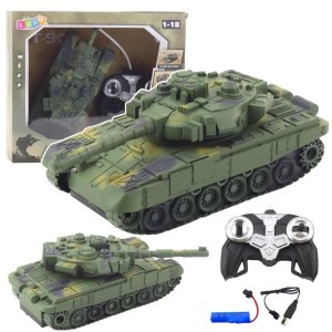 CZOŁG T90 R/C ŚWIATŁO I DŹWIĘK 1:18, LEANTOYS