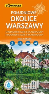 MAPA - POŁUDNIOWE OKOLICE WARSZAWY 1:50 000
