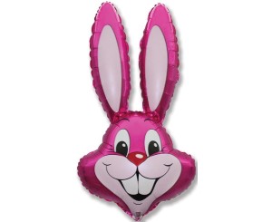 BALON FOLIOWY RABBIT RÓŻOWY 60CM