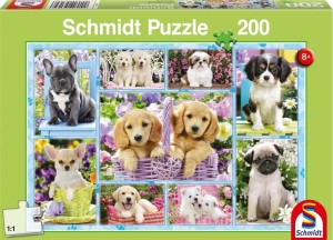 PUZZLE 200 SZCZENIACZKI G3, SCHMIDT