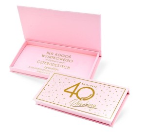 PUDEŁKO OZDOBNE NA BANKNOTY URODZINY 40 ELITE