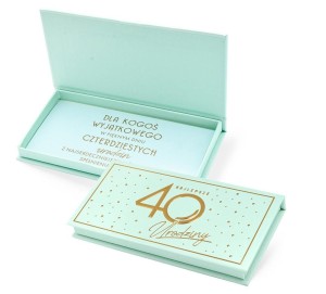 PUDEŁKO OZDOBNE NA BANKNOTY URODZINY 40 ELITE
