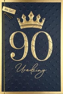 KARNET B6 URODZINY 90